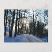 Winter Sunset-briefkaart Briefkaart (Voorkant)