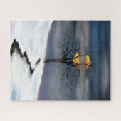 Winter Sunset Jigzaag Puzzle Legpuzzel (Horizontaal)