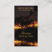 Winter Sunset Mood Visitekaartje (Achterkant)