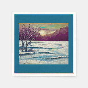 Winter Sunset Napkins Servet