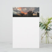 Winter Sunset Natuur Landscape Photography Briefpapier (Staand voorkant)