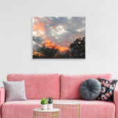Winter Sunset Natuur Landscape Photography Canvas Afdruk (Insitu (Woonkamer))