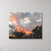 Winter Sunset Natuur Landscape Photography Canvas Afdruk (Voorkant)