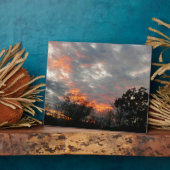 Winter Sunset Natuur Landscape Photography Fotoplaat (Zijkant)