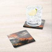 Winter Sunset Natuur Landscape Photography Kartonnen Onderzetters (Insitu)