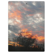 Winter Sunset Natuur Landscape Photography Klembord (Achterkant)