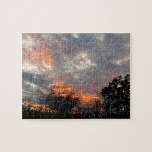 Winter Sunset Natuur Landscape Photography Legpuzzel