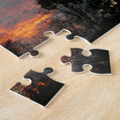 Winter Sunset Natuur Landscape Photography Legpuzzel (Zijkant)