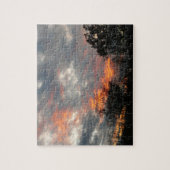 Winter Sunset Natuur Landscape Photography Legpuzzel (Verticaal)