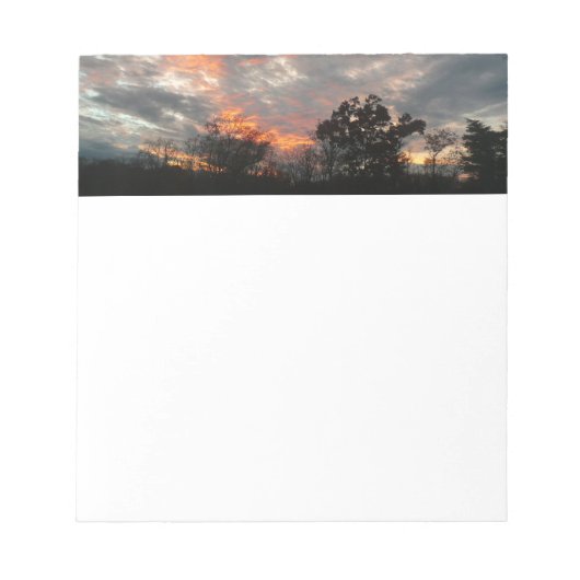 Winter Sunset Natuur Landscape Photography Notitieblok (Voorkant)