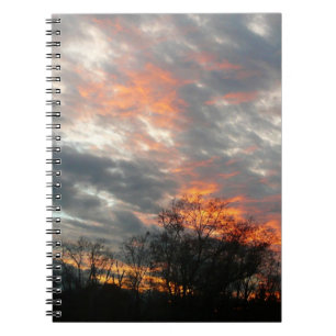 Winter Sunset Natuur Landscape Photography Notitieboek