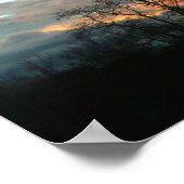 Winter Sunset Natuur Landscape Photography Poster (Hoek)