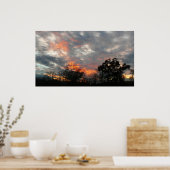 Winter Sunset Natuur Landscape Photography Poster (Keuken)