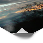 Winter Sunset Natuur Landscape Photography Poster (Hoek)