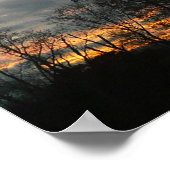 Winter Sunset Natuur Landscape Photography Poster (Hoek)