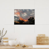 Winter Sunset Natuur Landscape Photography Poster (Keuken)