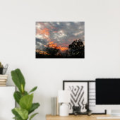 Winter Sunset Natuur Landscape Photography Poster (Thuiskantoor)