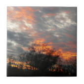 Winter Sunset Natuur Landscape Photography Tegeltje (Voorkant)