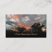 Winter Sunset Natuur Landscape Photography Visitekaartje (Achterkant)