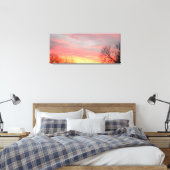 Winter Sunset on Wrapped Canvas Afdruk (Insitu (Slaapkamer))
