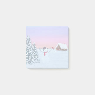 winter sunset post-it® notes