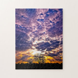 Winter Sunset Puzzle Legpuzzel
