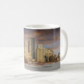 Winter Sunset Scene bij Calgary Skyline Koffiemok (Voorkant rechts)