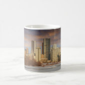 Winter Sunset Scene bij Calgary Skyline Koffiemok (Center)