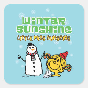 Winter Sunshine Vierkante Sticker