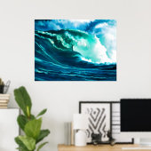Winter-Surf-olie Poster (Thuiskantoor)