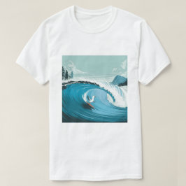 Winter Surfer Seagull T-shirt