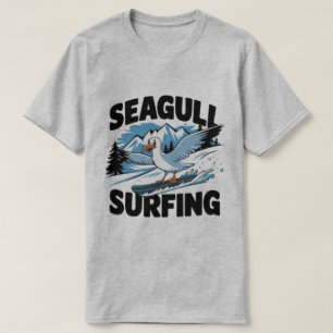 Winter Surfer Zeemeeuw, Zeemeeuw Surfen, Zeemeeuw T-shirt