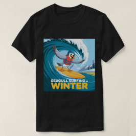 Winter Surfer Zeemeeuw, Zeemeeuw Surfen, Zeemeeuw T-shirt