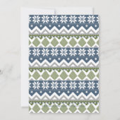 Winter Sweater Party Invitation Kaart (Achterkant)