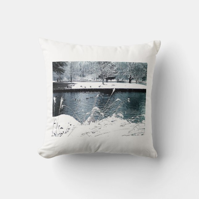 Winter Swim Kussen (Voorkant)