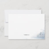 Winter Sympathie Dank u wel Bedankkaart (Achterkant)