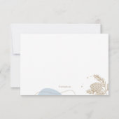 Winter Sympathie Dank u wel Bedankkaart (Achterkant)