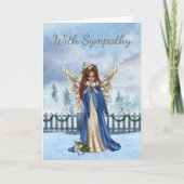 Winter Sympathy Card voor Angel Kaart (Voorkant)