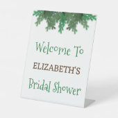 Winter Tak Huwelijksfeest Reclamebord Met Voetstuk (Voorkant)