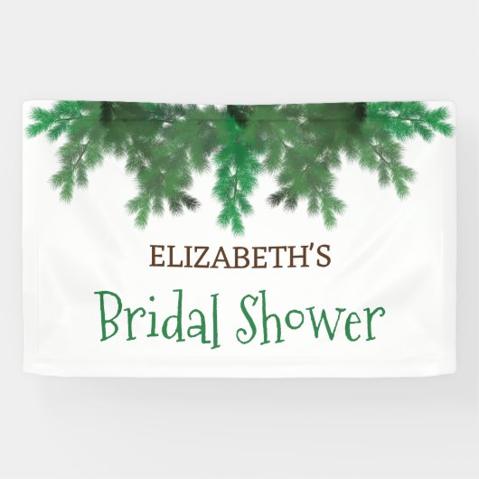 Winter Takken Bruidsmeisjesfeest Spandoek (Horizontaal)