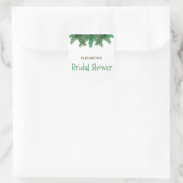 Winter Takken Bruidsmeisjesfeest Vierkante Sticker