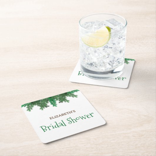 Winter Takken Bruiloft Feestje Kartonnen Onderzetters (Insitu)