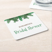 Winter Takken Bruiloft Feestje Kartonnen Onderzetters (Schuin)