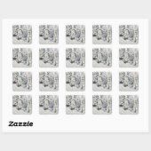 Winter Tale, 1913 Vierkante Sticker (Vel)