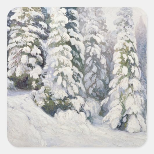 Winter Tale, 1913 Vierkante Sticker (Voorkant)