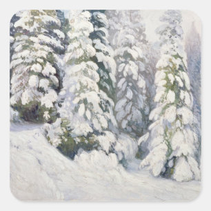Winter Tale, 1913 Vierkante Sticker