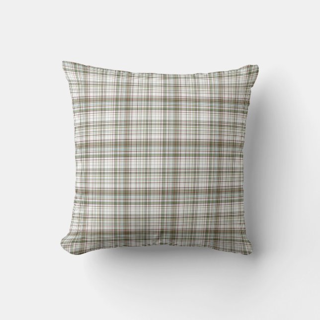 Winter Tartan Kussen (Voorkant)