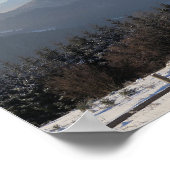 Winter Tatras uitzicht van Beskid Sądecki Poster (Hoek)