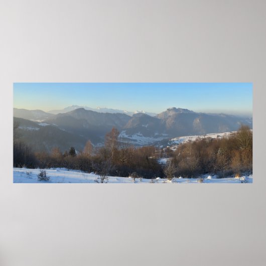 Winter Tatras Uitzicht van Beskids Poster (Voorkant)
