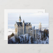 Winter te Neuschwanstein Castle, Duitsland, Beiere Briefkaart (Voorkant / Achterkant)